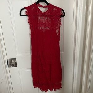 Free People red lace dress